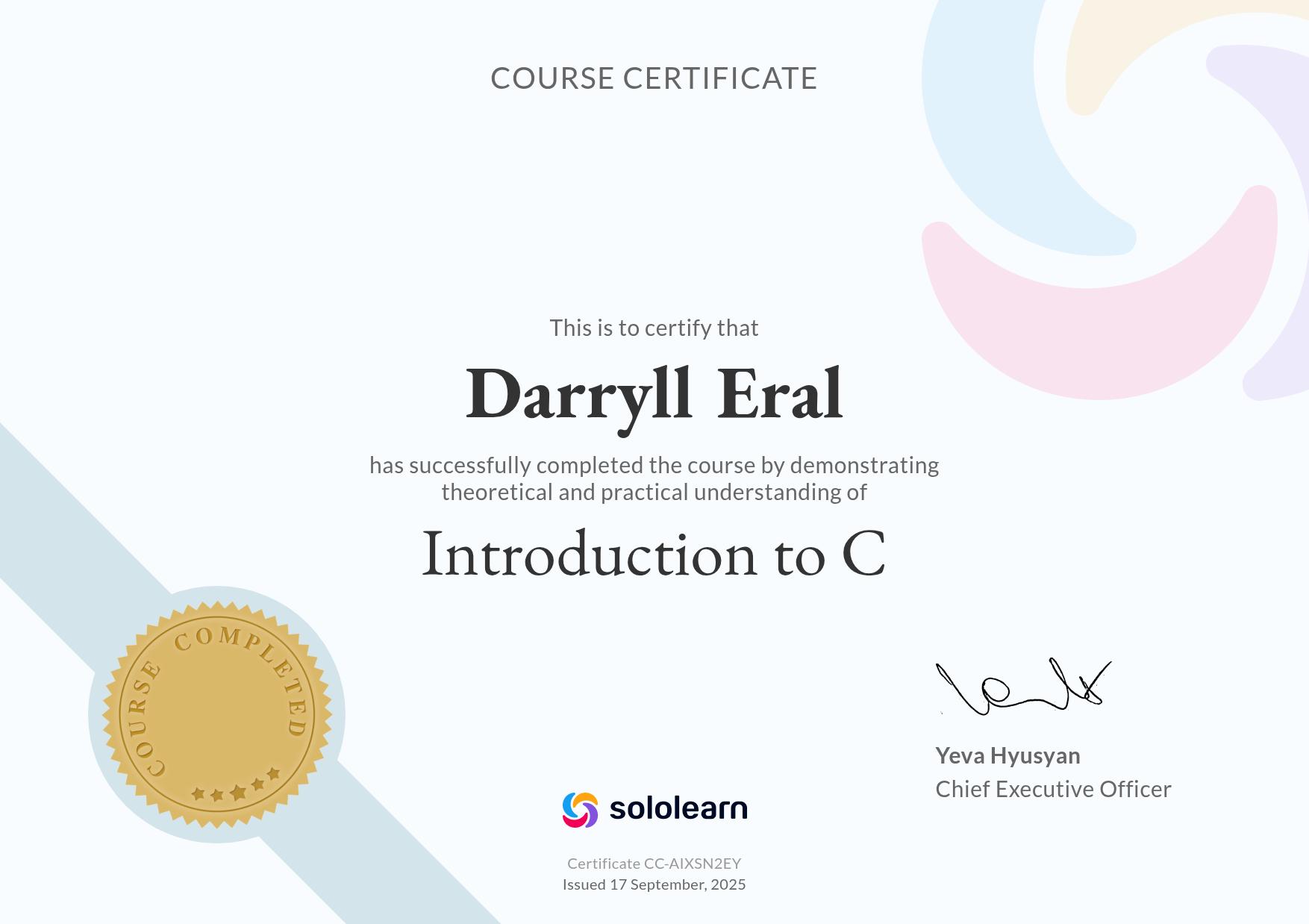 Introduction to C